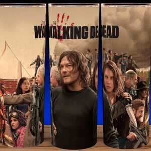Daryl Dixon and Rick Grimes Horror Zombie Walking Dead Cup Mug Tumbler
